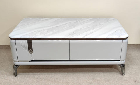 Marble Top High Gloss Center Table | IH CT F3-13 | 130×67×50 cm