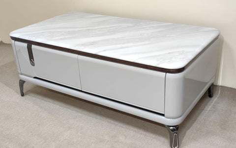 Marble Top High Gloss Center Table | IH CT F3-13 | 130×67×50 cm