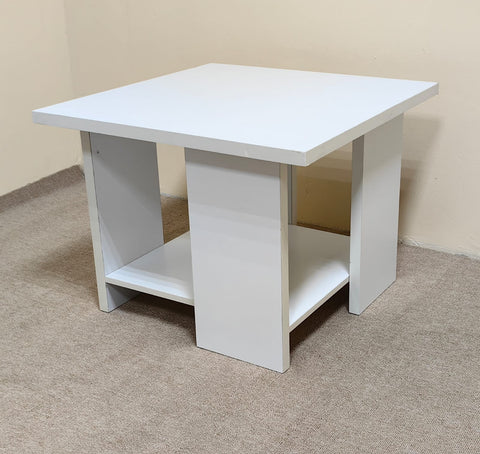 Coffee Table IH 4060 | White Square Centre Table for Living Room