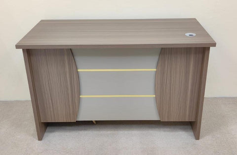 Office Table 120cm | Oak & Khaki Work Desk | IH 7012