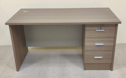 Office Table 120cm | Oak & Khaki Work Desk | IH 7012