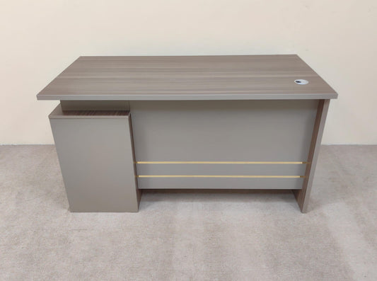 Office Table IH 5014 – 1.4M Executive Desk | Oak & Khaki | INFINI HOMES UAE