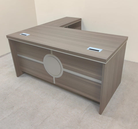 L-Shape Office Desk 1.6m with Pedestal Drawers and Storage Cabinet – Manager Desk Dubai UAE