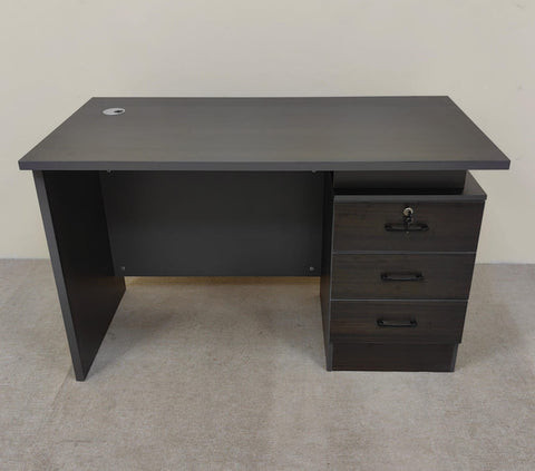 INFINI HOMES 1.2M Office Table IH 5012 Grey Front View with Storage Drawers UAE
