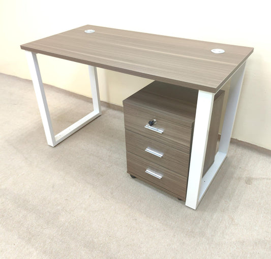 Wooden Steel Office Desk 1.4M | IH-1204 | INFINI HOMES UAE