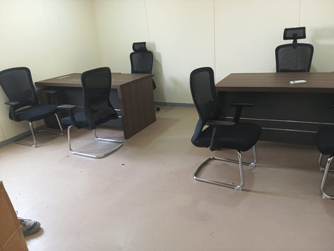 INFINI HOMES Visitors Chair UAE - Model Sammy VC Mid Back Mesh Chrome Frame Dubai Abu Dhabi Sharjah