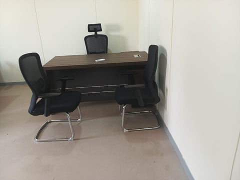 INFINI HOMES Visitors Chair UAE - Model Sammy VC Mid Back Mesh Chrome Frame Dubai Abu Dhabi Sharjah