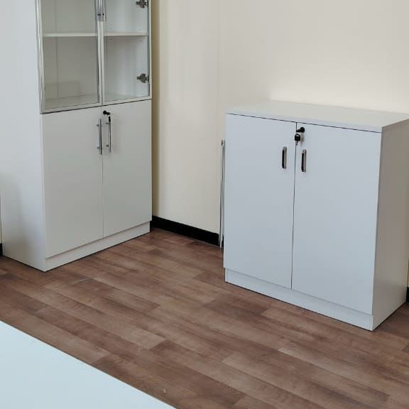 INFINI HOMES Wooden Door Cabinet UAE - Model AF-808-WT White 80x80x40cm Dubai Abu Dhabi Sharjah