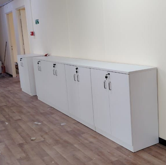 INFINI HOMES Wooden Door Cabinet UAE - Model AF-808-WT White 80x80x40cm Dubai Abu Dhabi Sharjah