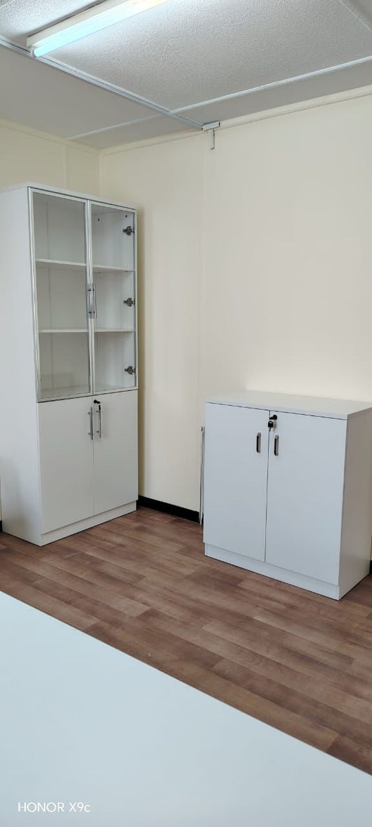 INFINI HOMES Glass Door Cabinet UAE - Model AF-D305-WT White 200x80x40cm Dubai Abu Dhabi Sharjah