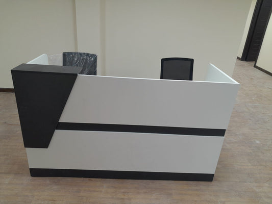 Reception Desk with Drawers UAE | Office Reception Table 160cm | INFINI HOMES