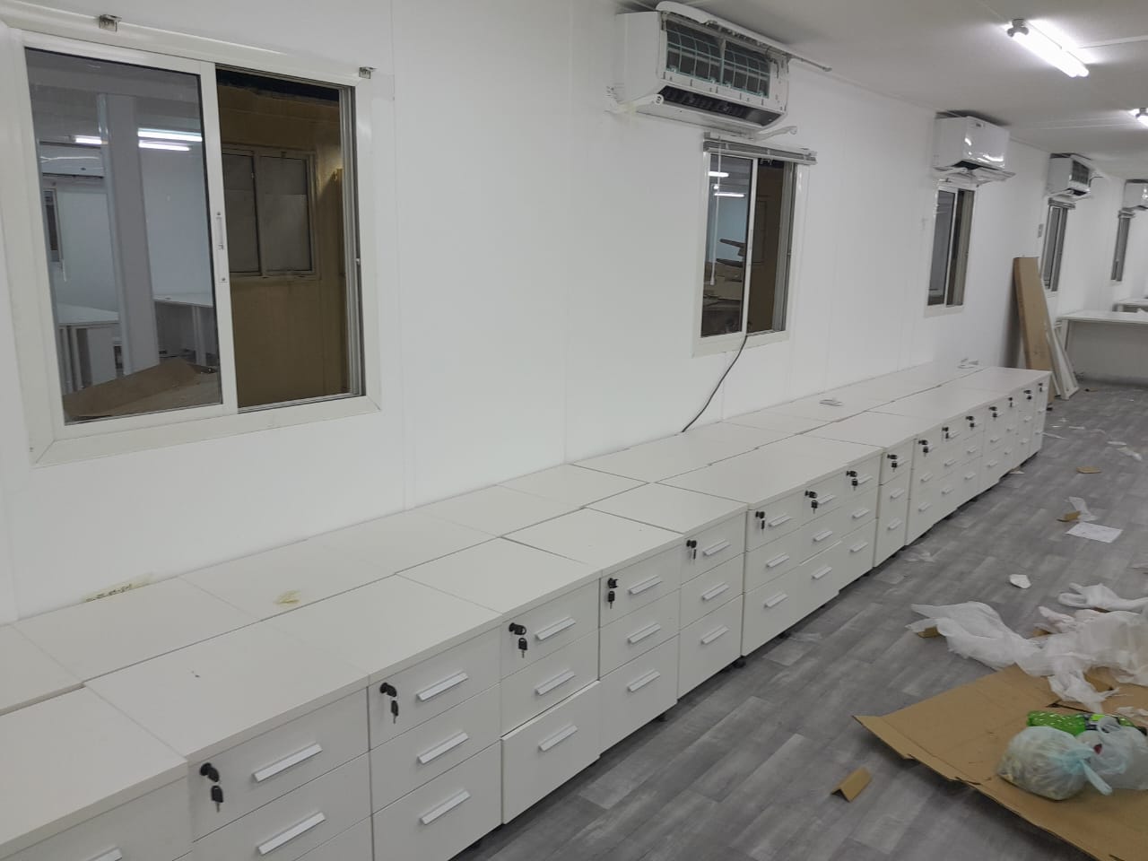 INFINI HOMES Pedestal Drawer UAE - Model AF601+PD-WT White 40x40x62cm Dubai Abu Dhabi Sharjah