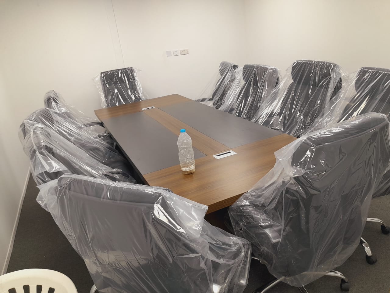 INFINI HOMES Meeting Table UAE - Model KN024-MT-20 Walnut Grey 120x200cm Dubai Abu Dhabi Sharjah