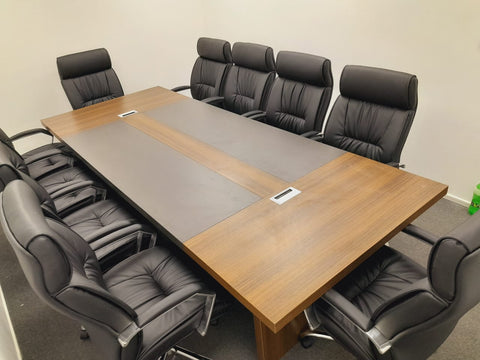 INFINI HOMES Meeting Table UAE - Model KN024-MT-20 Walnut Grey 120x200cm Dubai Abu Dhabi Sharjah