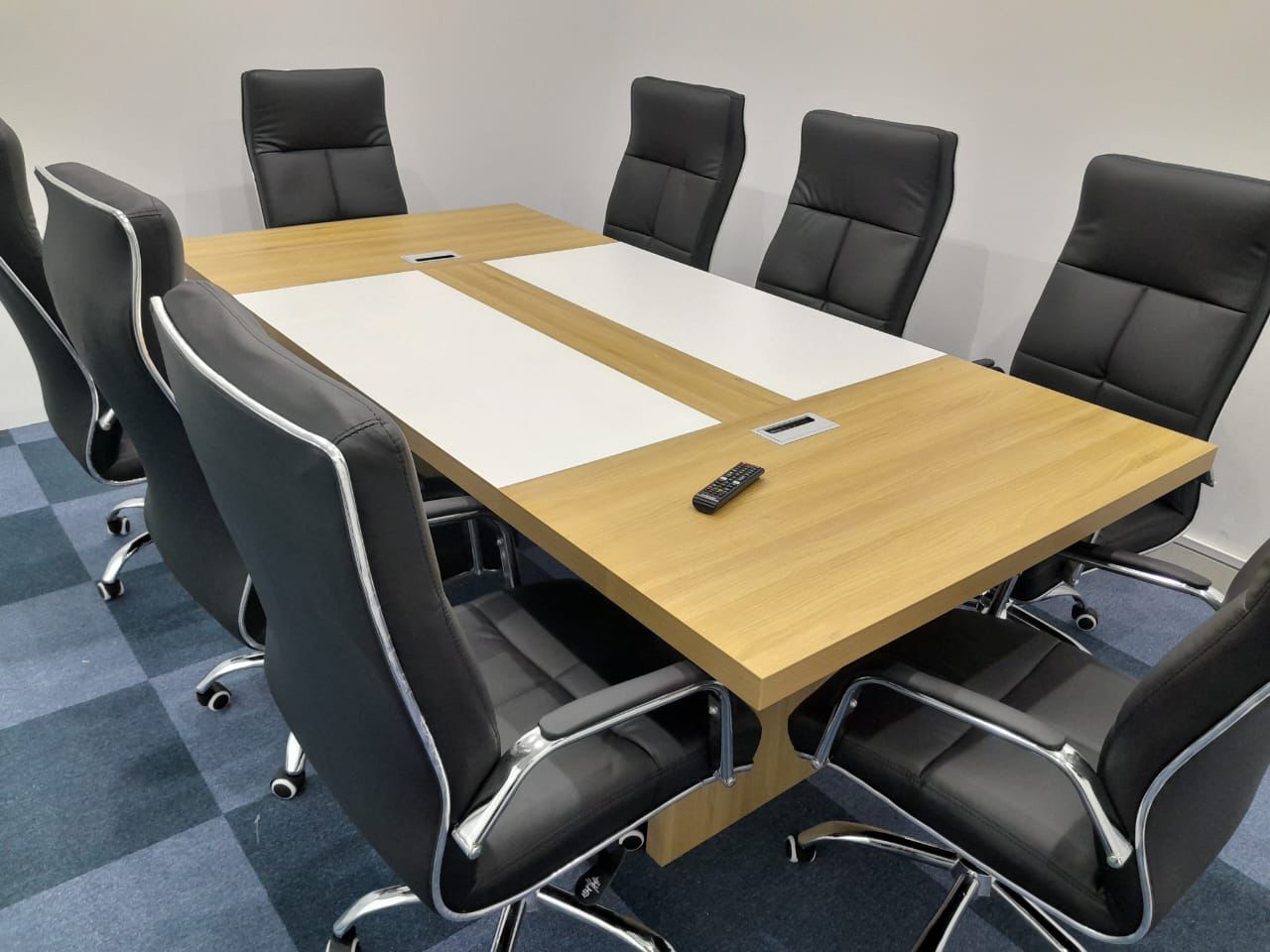 Meeting Table 120x240cm - Conference Room Table Dubai UAE | Oak White Finish