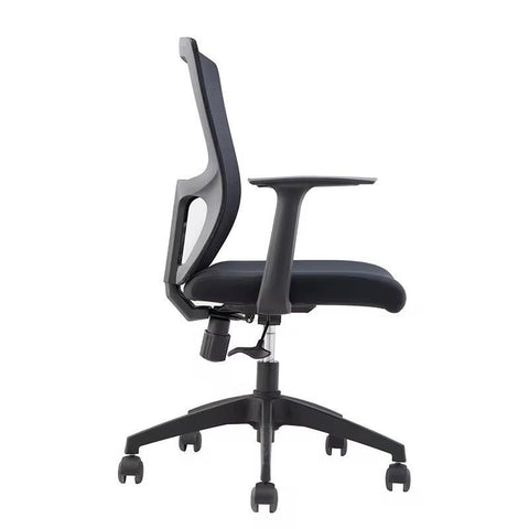 Office Chair Medium Back - Lotus MB Ergonomic Desk Chair with Nylon Base | UAE Stock