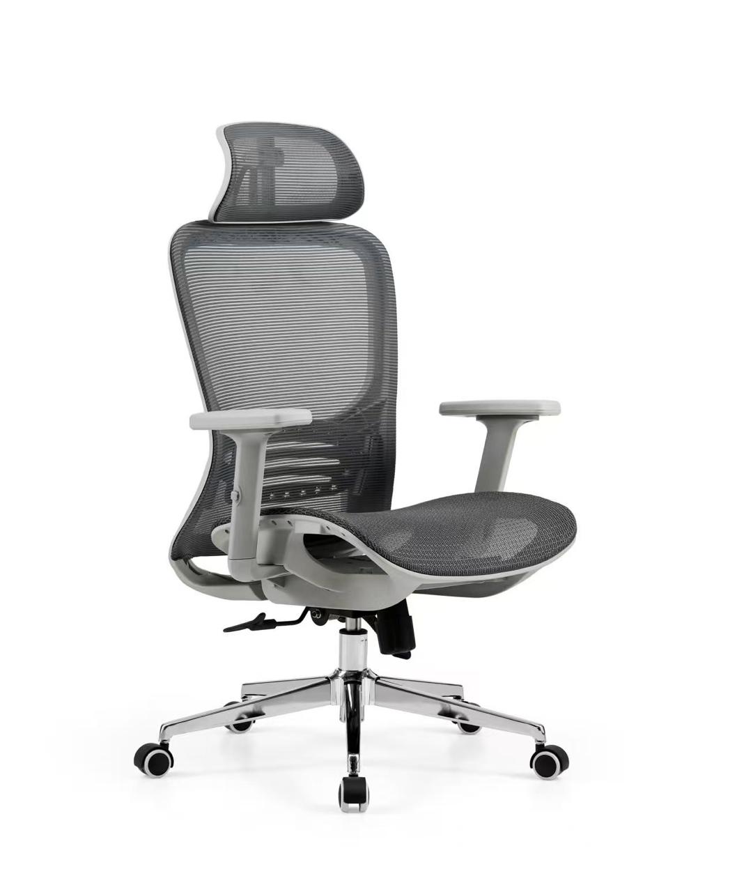 INFINI HOMES High Back Full Mesh Chair UAE - Model Styro HB-GRY BIFMA Certified 2D Headrest Dubai Abu Dhabi Sharjah