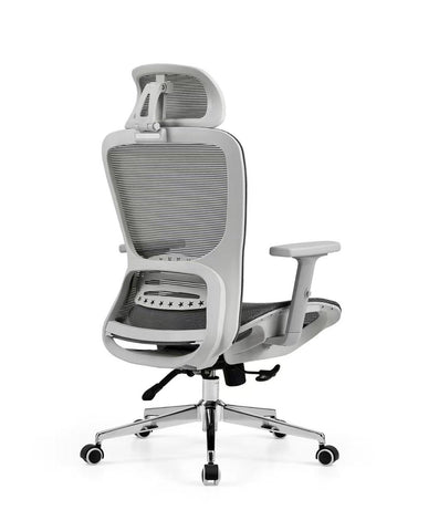 INFINI HOMES High Back Full Mesh Chair UAE - Model Styro HB-GRY BIFMA Certified 2D Headrest Dubai Abu Dhabi Sharjah