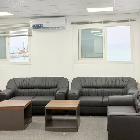 INFINI HOMES 3 Seater Sofa UAE - Model Tabura Black W195cm Dubai Abu Dhabi Sharjah