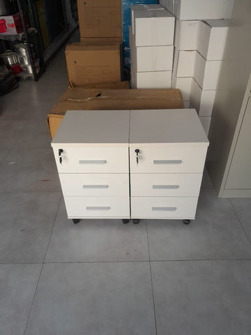 Office Desk 120x70cm with Pedestal Drawer - Metal Frame Work Table Dubai UAE