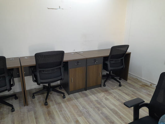 Kitchen Cabinet 120x60cm with Drawer & Door - Walnut Grey | UAE Stock