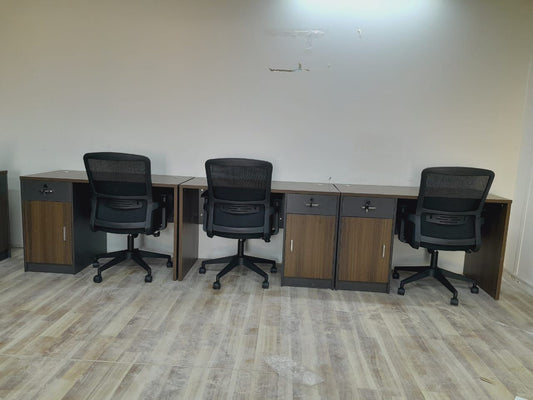 Kitchen Cabinet 120x60cm with Drawer & Door - Walnut Grey | UAE Stock