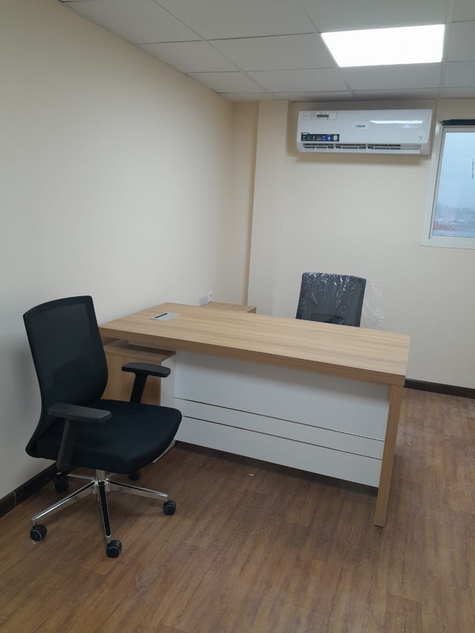 Apex Oak L-Shaped Office Desk with Storage Drawers - Modern Executive Table UAE Delivery