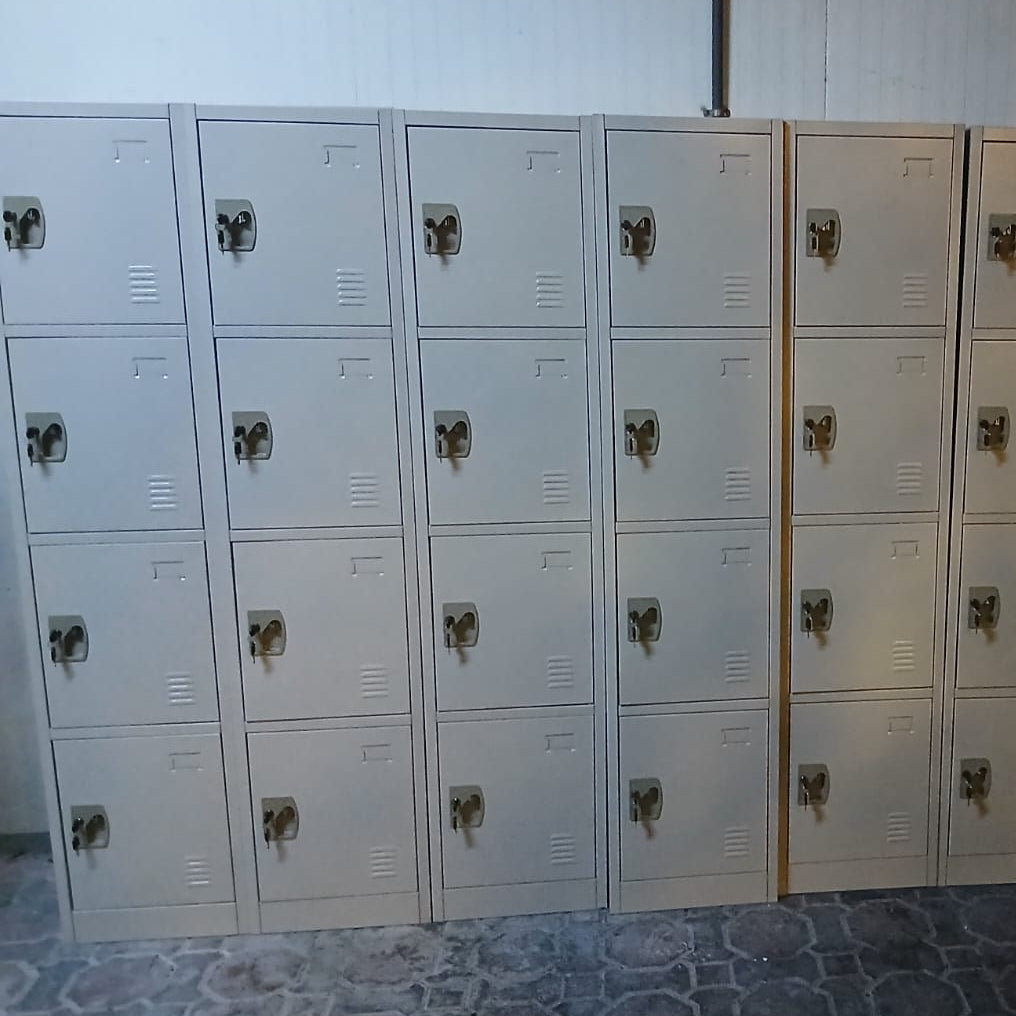 INFINI HOMES Heavy Duty Metal Steel Storage Locker Cabinet with Plastic Handle