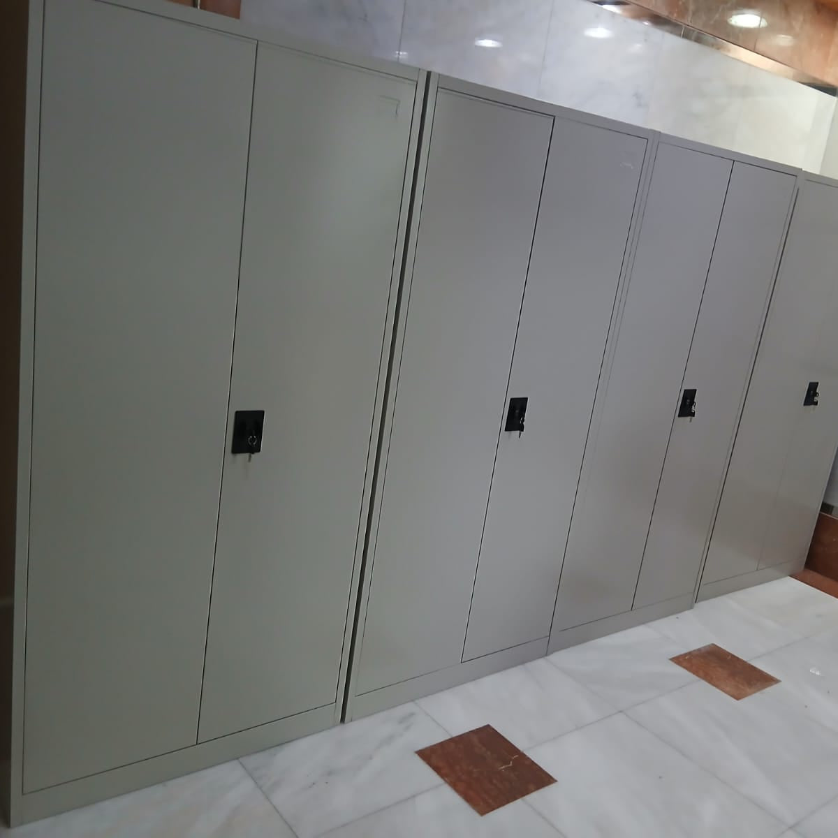 INFINI HOMES Metal Wardrobe Cabinet UAE - Lockable Hinged Doors Clothes Rail Cloakroom Dubai Abu Dhabi Sharjah