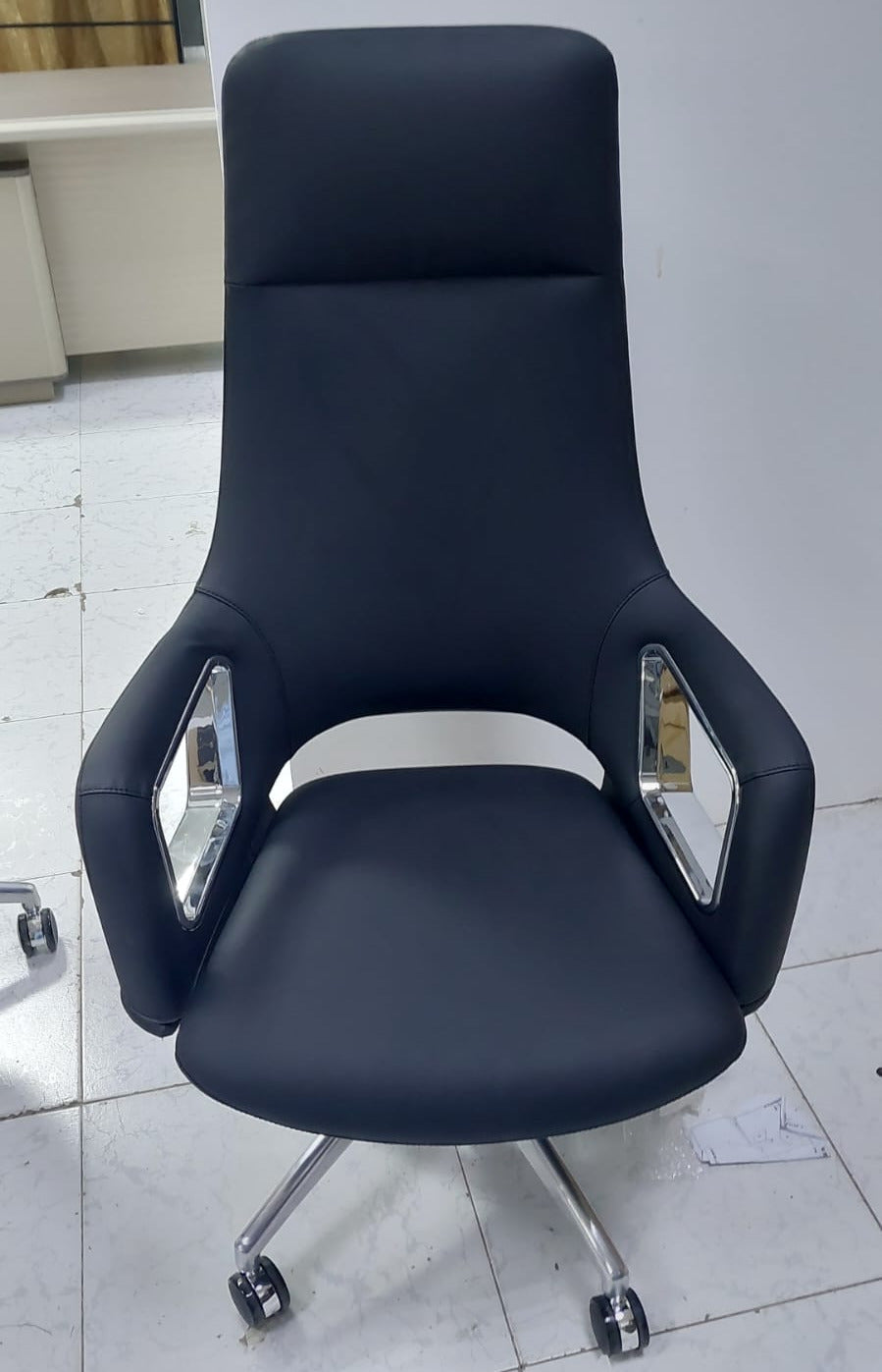 Executive Meeting Table Chairs UAE | Premium Office Seating (Blue)