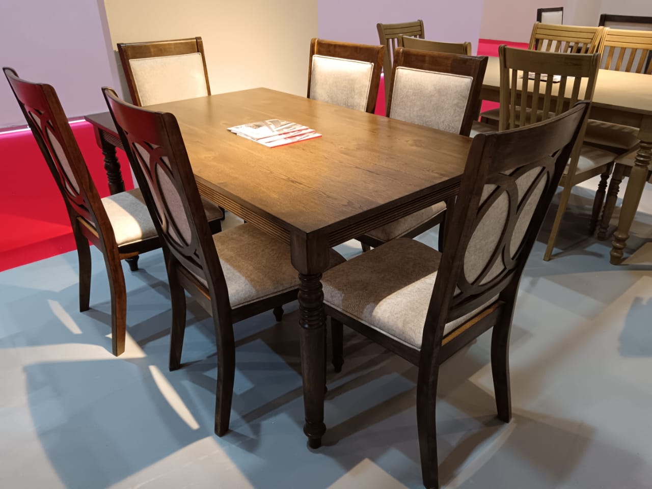 Dining Table Set IH 3846 (1+6) | 7-Piece Dining Furniture UAE