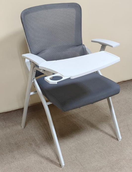 Study Chair with Foldable Writing Pad – Grey | IH 082