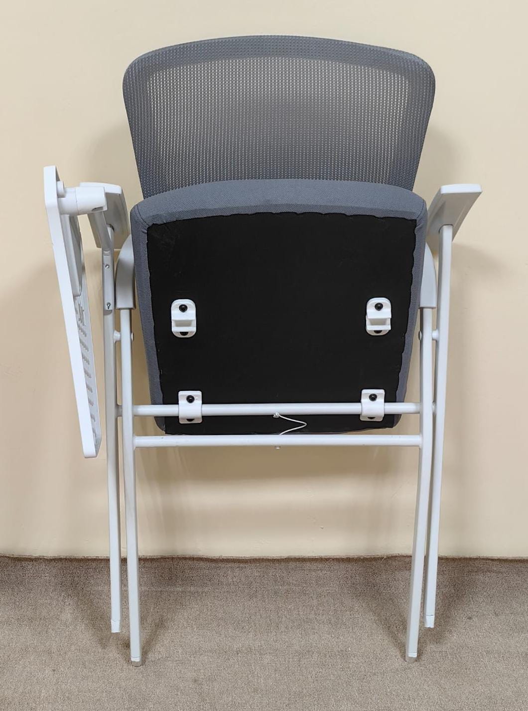 Study Chair with Foldable Writing Pad – Grey | IH 082