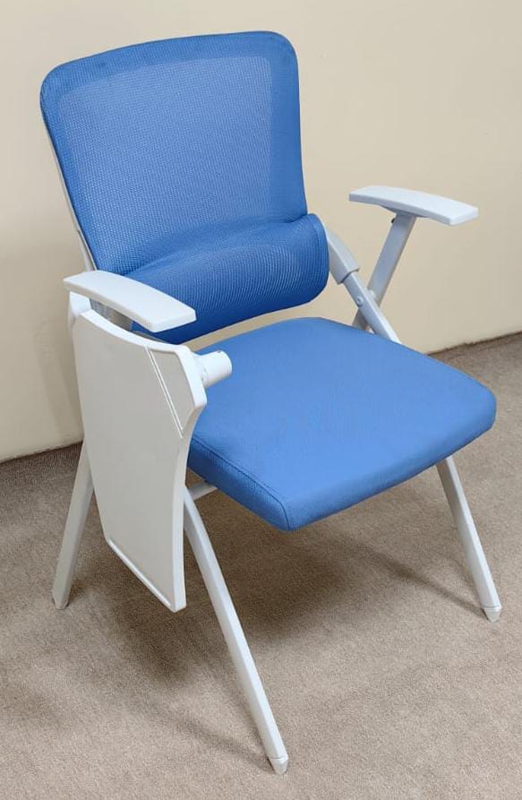 Study Chair with Foldable Writing Pad – Blue | IH-082 | UAE Delivery