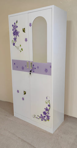 Steel 2-Door Wardrobe with Inner Locker | IH TGD-2B | 180×85×45 cm