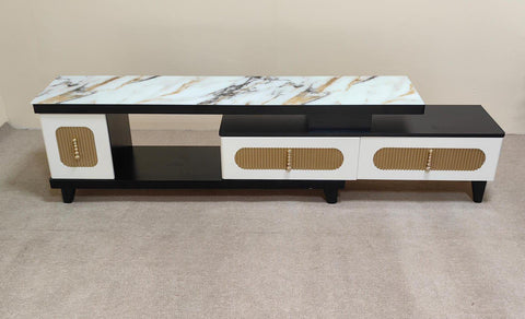 High Gloss TV Stand with 4mm Glass Top | 150cm | IH TV 180B