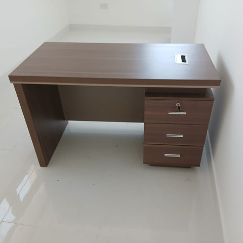 Office Desk 1.2m Oak & Khaki | Premium Workstation 120x60x75cm | UAE Delivery