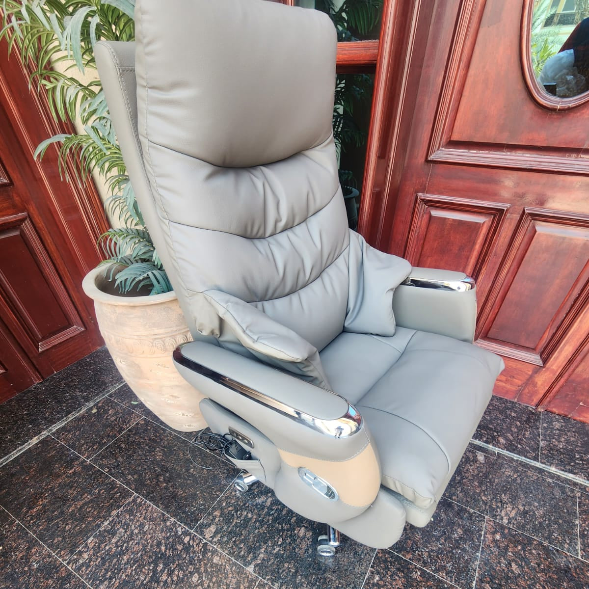 Electric Recliner Office Chair - PU Leather Ergonomic Chair UAE | IH 6076