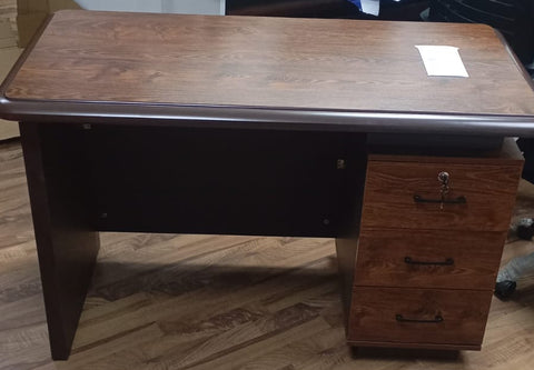 IH 234-1.2M Golden Oak Brown Office Table | 120cm Work Desk UAE