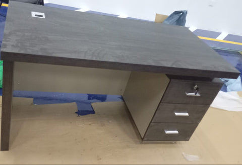 Office Desk 1.4m Coffee & Khaki - Premium Workspace Furniture UAE | INFINI HOMES