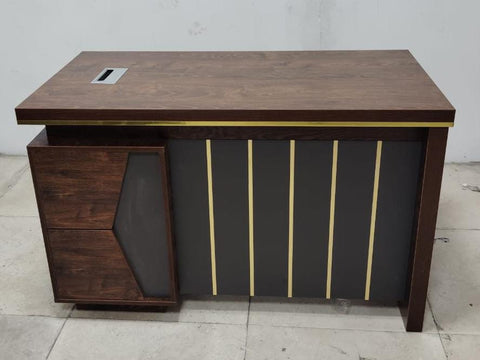 Office Desk 1.4m Golden Oak Grey 140x70x75cm - UAE Wide Delivery