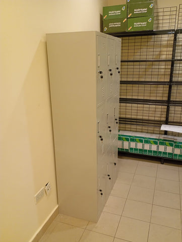 Metal Triplex Door Locker | 3-Door Steel Storage Cabinet | INFINI HOMES UAE