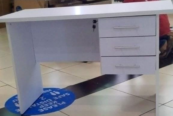 Office Desk White 120cm - Premium Workstation for UAE Offices | INFINI HOMES
