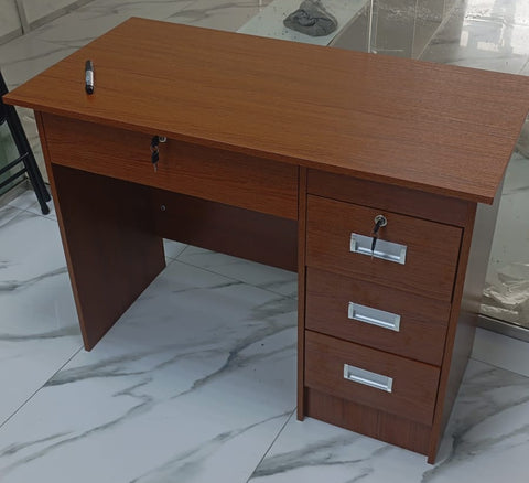 Office Desk 1M Golden Oak (100x60x75cm) | Premium Workspace Furniture UAE