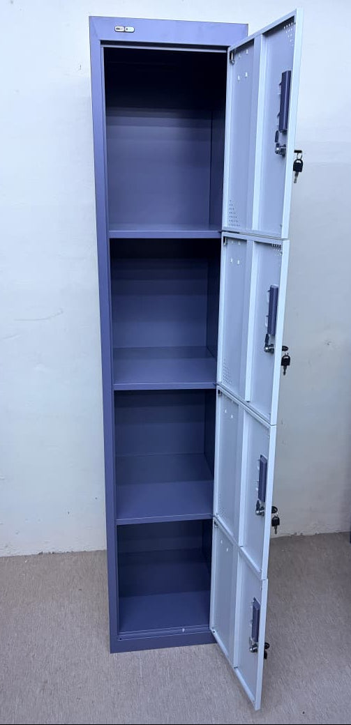 GO 4-Tier Steel Locker | Model GO-T4 (FYD-G004) – H185 × W38 × D45 cm