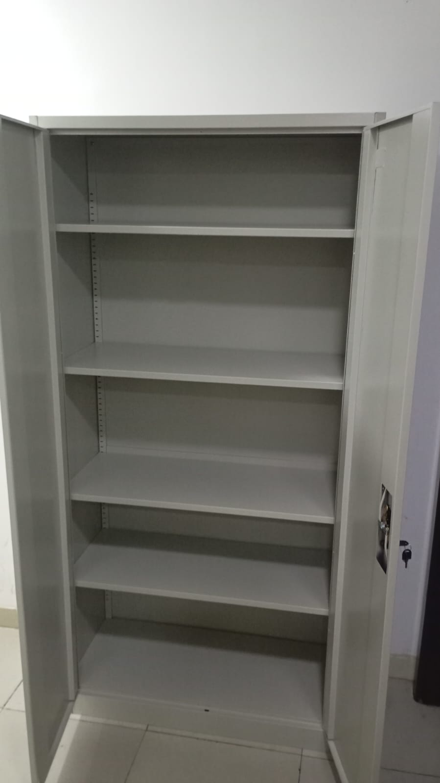 INFINI HOMES Metal Wardrobe Cabinet UAE - Lockable Hinged Doors Clothes Rail Cloakroom Dubai Abu Dhabi Sharjah
