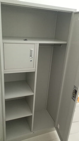 INFINI HOMES Metal Wardrobe Cabinet UAE - Lockable Hinged Doors Clothes Rail Cloakroom Dubai Abu Dhabi Sharjah