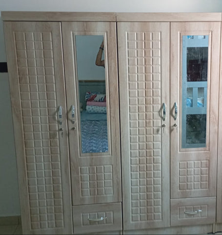Wooden Closet Storage Cabinet IH 8821 - Premium Wardrobe Storage | UAE-Wide Delivery