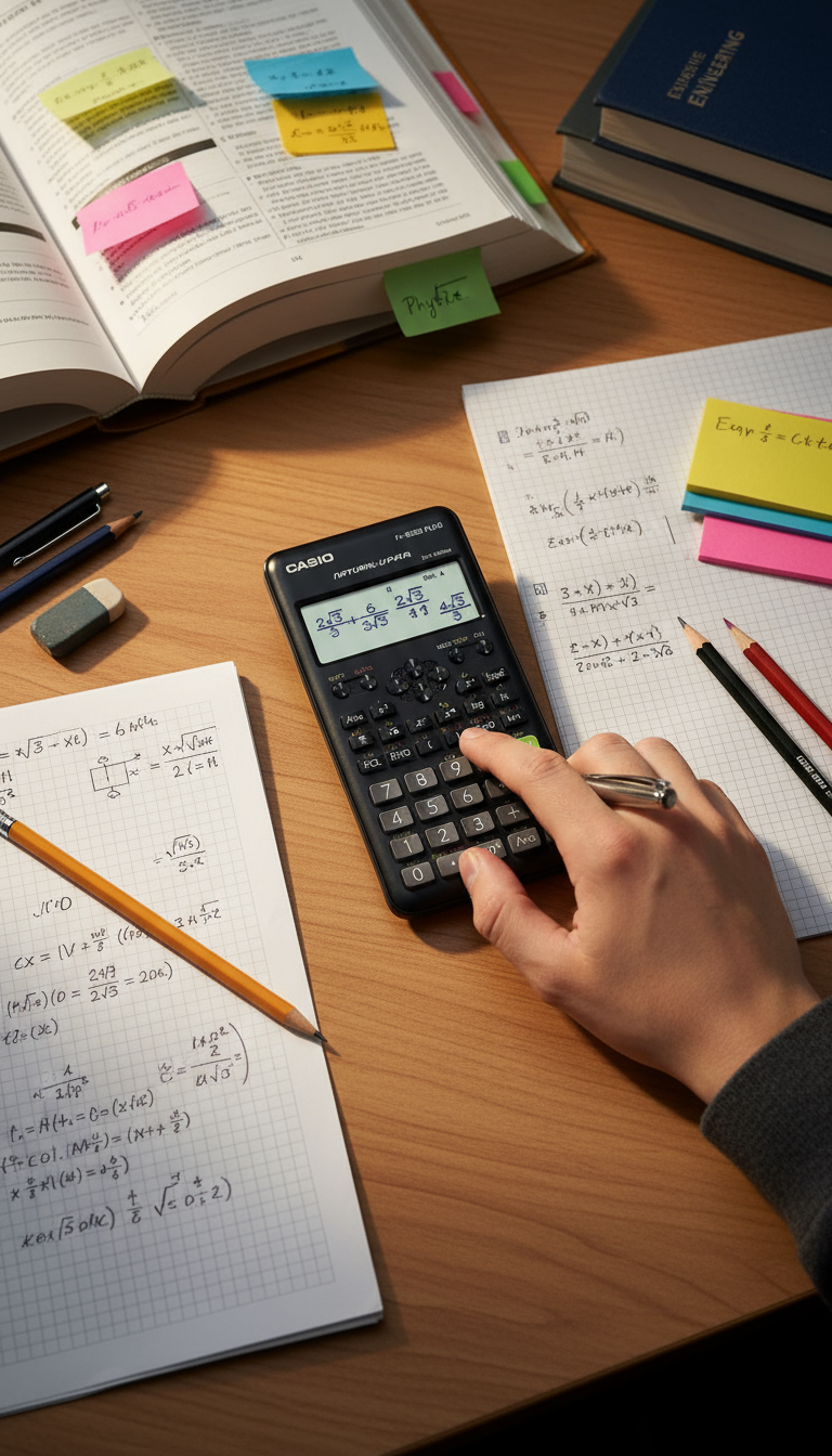 Casio FX-82ES Plus 2nd Edition Scientific Calculator with 252 Functions