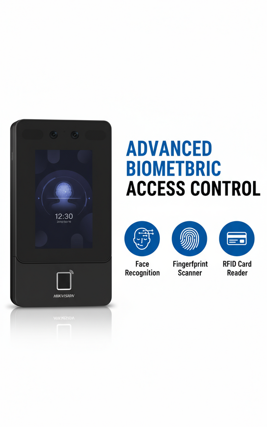Hikvision DS-K1T342MFWX Face Recognition Access Control Terminal - Fingerprint & Card Reader